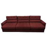 Sofá Retrátil E Reclinável Com Molas Ensacadas Cama Inbox Master 3,22m Tecido Suede Vermelho - 5