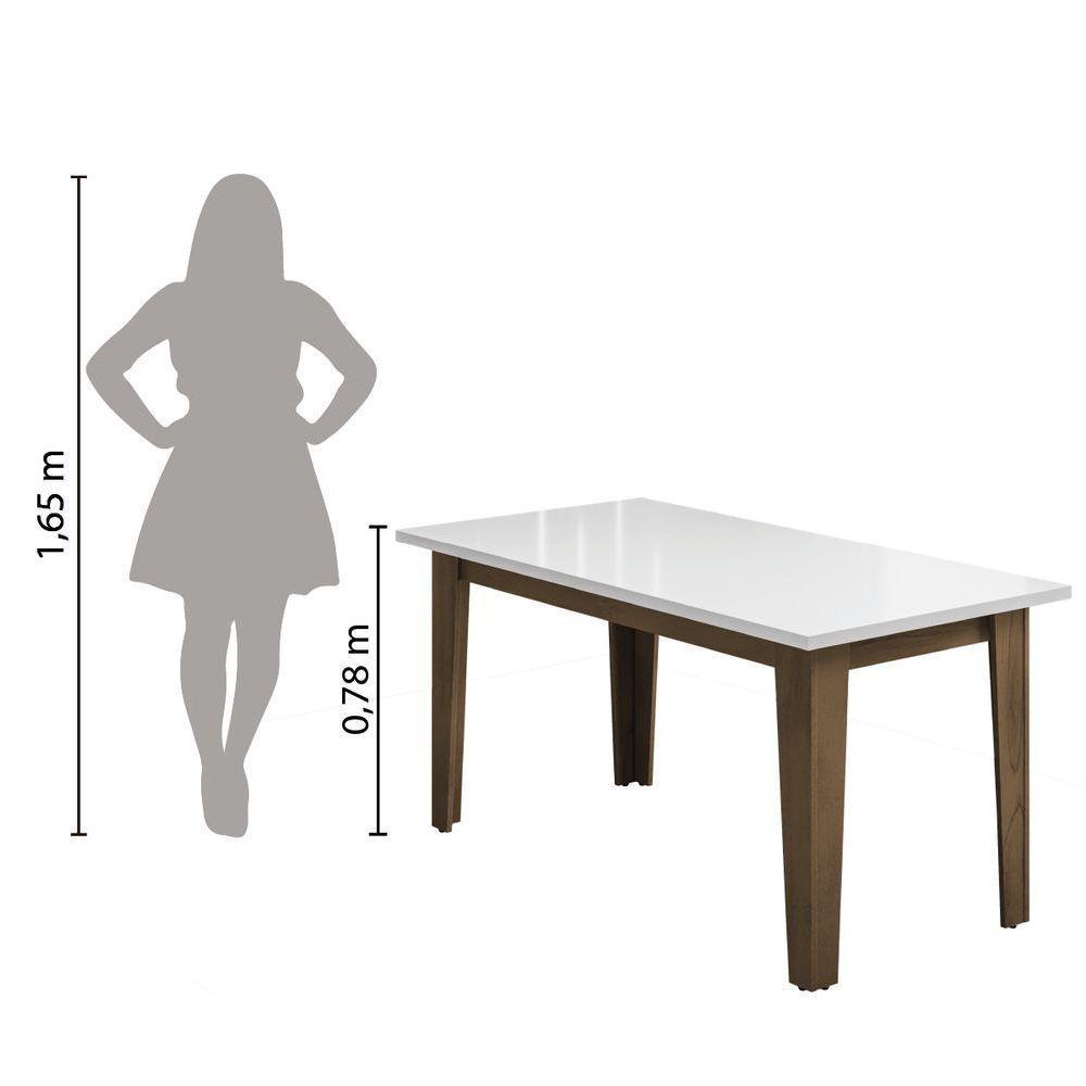 Mesa Miami 1,60m Cedro - Off White Dobuê Cedro - Off White - 3