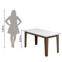 Mesa Miami 1,60m Cedro - Off White Dobuê Cedro - Off White - 3