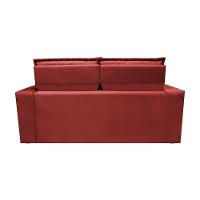 Sofá Retrátil E Reclinável Cama Inbox Slim 1,50m Tecido Suede Velusoft Vermelho