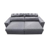 Sofá Retrátil E Reclinável 3,15m Molas Ensacadas Cama Inbox Style Thermo Gel Linho Cinza Escuro - 5