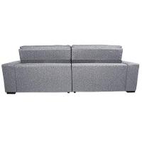 Sofá Retrátil E Reclinável 2,95m Molas Ensacadas Cama Inbox Style Thermo Gel Linho Cinza Claro
