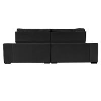 Sofá Retrátil E Reclinável 2,55M Cama Inbox Big Puffer Com Softgel D40 Velupluma Preto