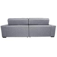 Sofá Retrátil E Reclinável 2,15m Molas Ensacadas Cama Inbox Style Thermo Gel Linho Cinza Claro - 3