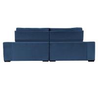 Sofá Retrátil E Reclinável 2,15M Cama Inbox Big Puffer Com Softgel D40 Velupluma Azul