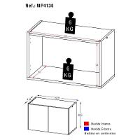 Mesa De Cabeceira 2 Portas Multimóveis Mp4130 Branca Branco