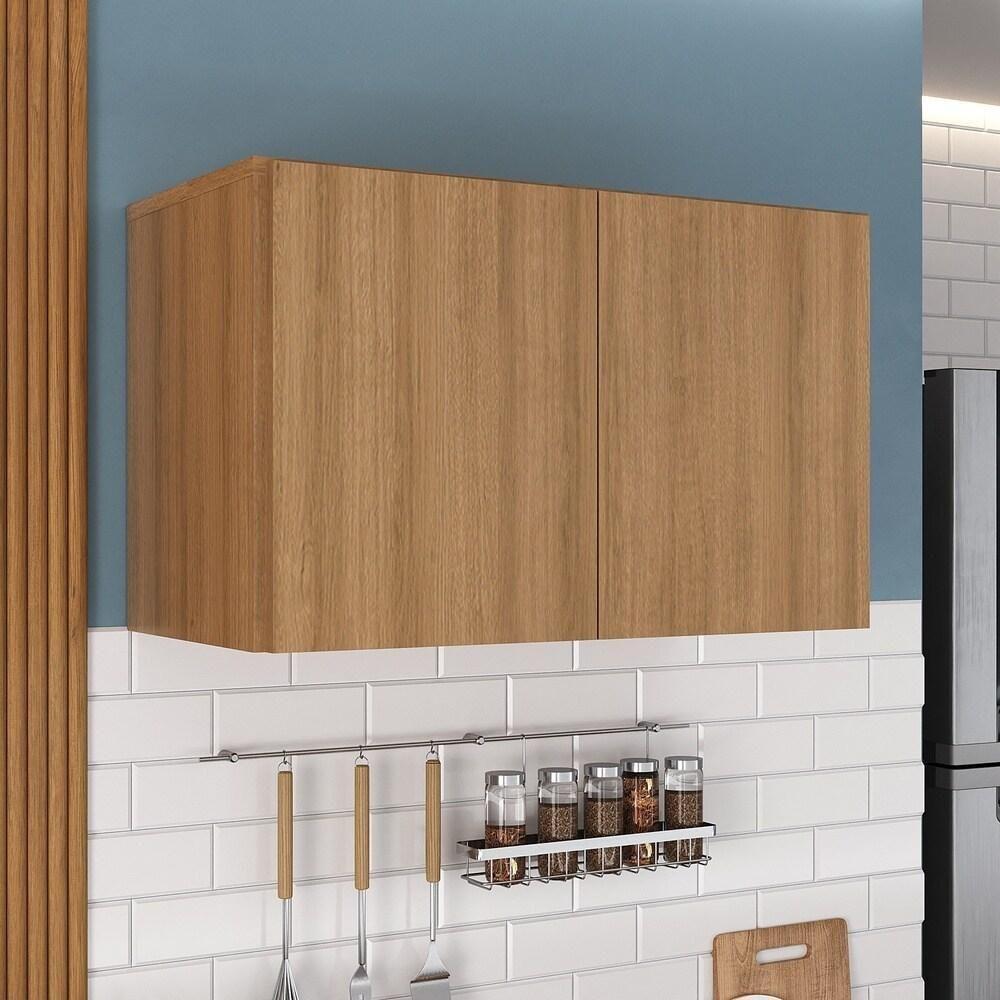 Armário De Cozinha Aéreo 2 Portas Multimóveis Mp2154 Rustic Rustic - 2