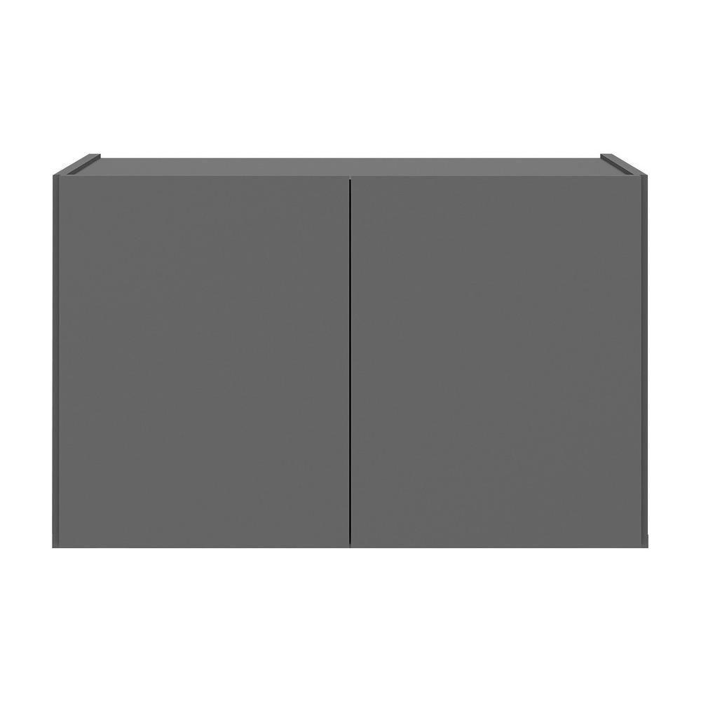 Mesa De Cabeceira 2 Portas Multimóveis Mp4130 Grafite Grafite - 5