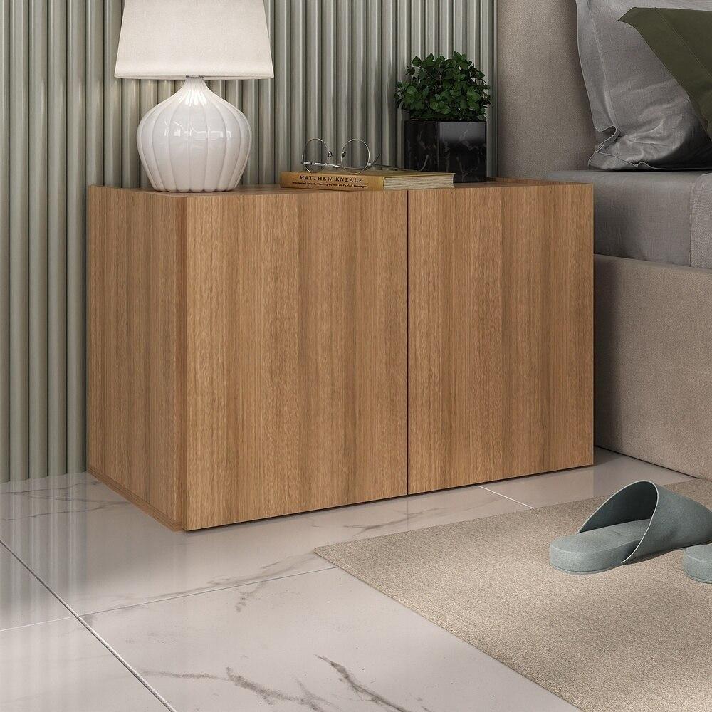 Mesa De Cabeceira 2 Portas Multimóveis Mp4130 Rustic Rustic - 2