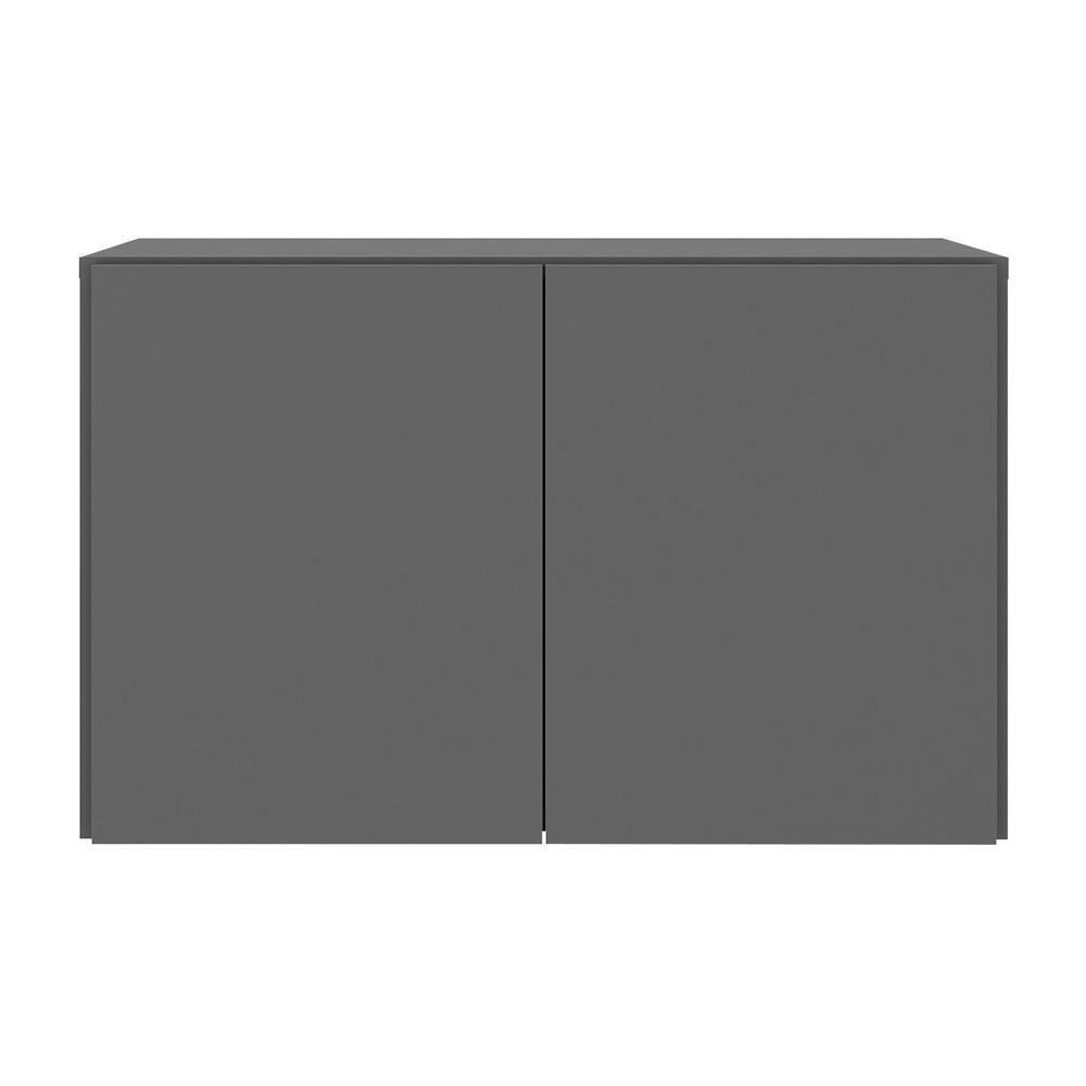 Armário De Lavanderia Aéreo Multiuso 2 Portas Multimóveis Mp5040 Grafite Grafite - 5