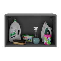 Armário De Lavanderia Aéreo Multiuso 2 Portas Multimóveis Mp5040 Grafite Grafite - 2