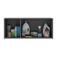 Armário De Lavanderia Aéreo Multiuso 3 Portas Multimóveis Mp5041 Grafite Grafite