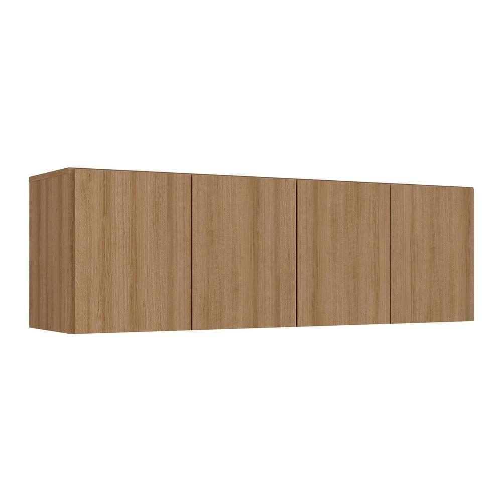 Armário De Lavanderia Aéreo Multiuso 4 Portas Multimóveis Mp5042 Rustic Rustic - 1