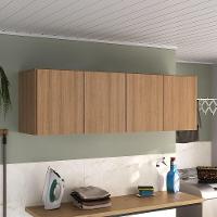 Armário De Lavanderia Aéreo Multiuso 4 Portas Multimóveis Mp5042 Rustic Rustic - 2