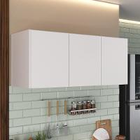 Armário De Cozinha Aéreo 3 Portas Multimóveis Mp2155 Branco Branco - 3
