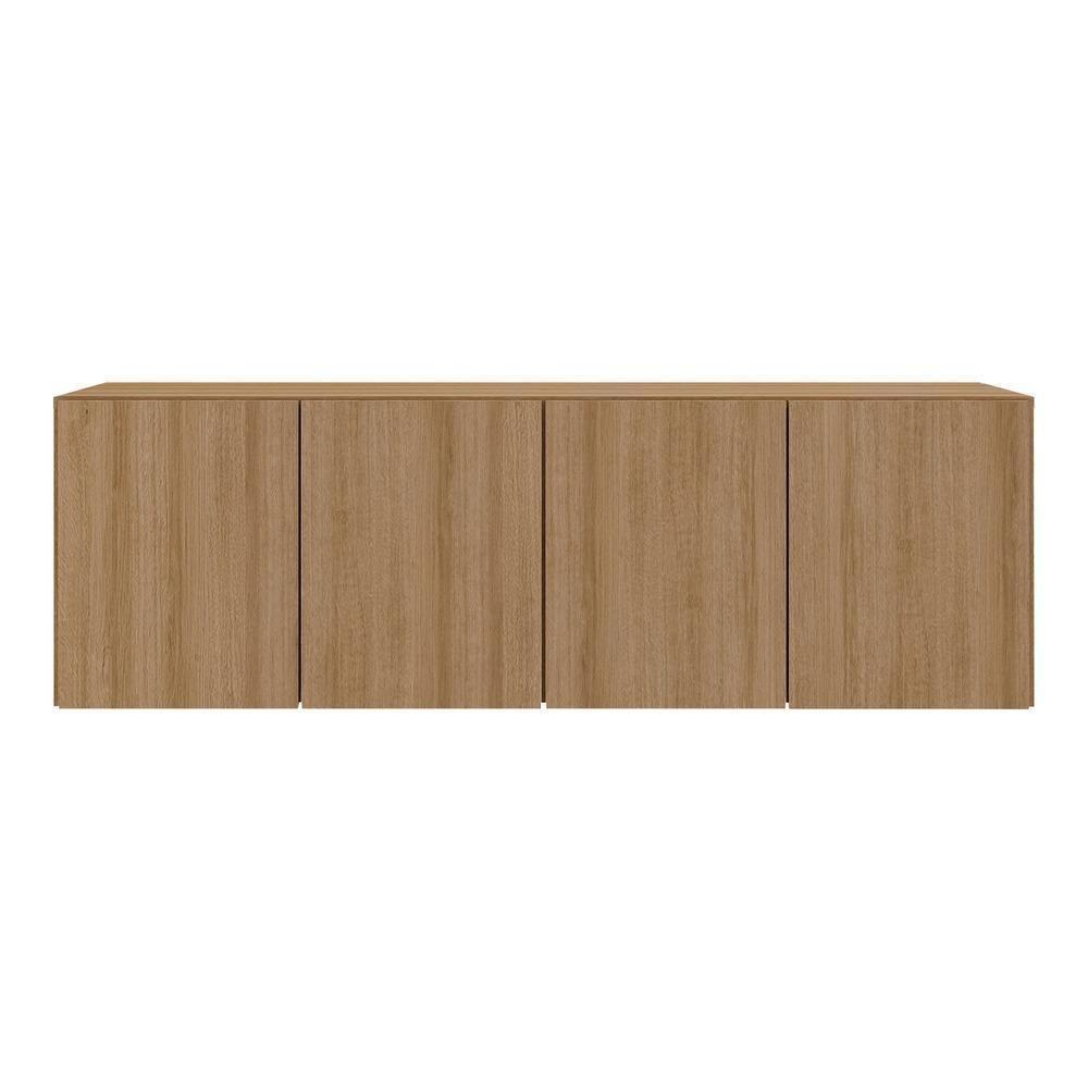 Armário De Cozinha Aéreo 4 Portas Multimóveis Mp2156 Rustic Rustic - 5