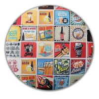 Puff Cama Inbox Las Vegas Redondo Com Pés Em Madeira Maciça Tecido Suede - 2