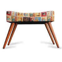 Puff Cama Inbox Las Vegas Retangular Com Pés Em Madeira Maciça Tecido Suede