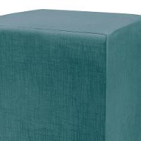 Puff Zelda Quadrado Multiuso 43x43x43cm Tecido Suede Velusoft Azul - 2