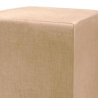 Puff Zelda Quadrado Multiuso 43x43x43cm Tecido Suede Velusoft Castor - 2