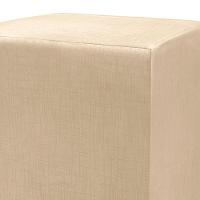 Puff Zelda Quadrado Multiuso 43x43x43cm Tecido Suede Velusoft Bege - 2