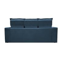 Conjunto De Sofá 3 E 2 Lugares Retrátil E Reclinável Cama Inbox Slim 2,00x1,50m Velusoft Azul