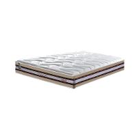 Conjunto Cama Box Queen De Molas Ensacadas D33 Cama Inbox Select Firme 158x198x71 Bege