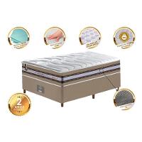 Conjunto Cama Box Solteiro De Molas Ensacadas D33 Cama Inbox Select Firme 88x188x71 Bege - 5
