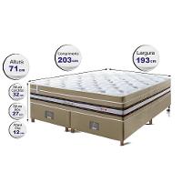 Conjunto Cama Box King De Molas Ensacadas Cama Inbox Select Euro Soft 193x203x71 Bege - 6