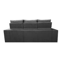 Sofá 3 Lugares Retrátil E Reclinável Cama Inbox Senses 2,00m Velusoft Cinza - 3