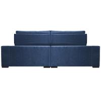 Sofá Retrátil E Reclinável 2,35M Cama Inbox Big Star Com Softgel D40 Velupluma Azul