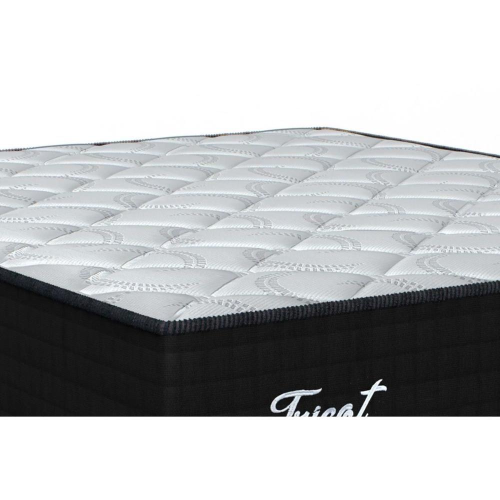 Cama Box Baú Queen: Colchão Molas Ensacadas Orthoflex MasterPocket Tricot + Base CRC Suede Black(158x198) - 4