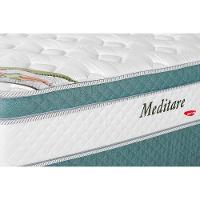 Cama Box Baú Queen: Colchão Molas MasterPocket Ensacadas Herval   Meditare + Base CRC Courano White(158x198) - 2