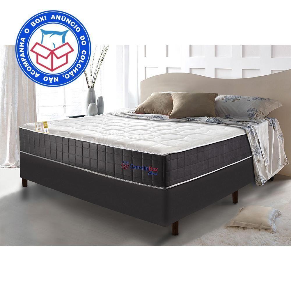 Colchão Casal Com Molas Ensacadas Cama Inbox Cloud Cinza 138x188x28 - 5