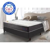 Colchão Casal Com Molas Ensacadas Cama Inbox Cloud Cinza 138x188x28 - 5