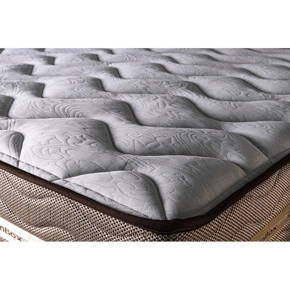 Colchão Super King De Molas Ensacadas 193x203x22 Cama Inbox Smart Gold Bege - 4
