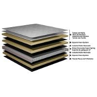 Colchão Super King De Molas Ensacadas 193x203x22 Cama Inbox Smart Gold Bege - 2
