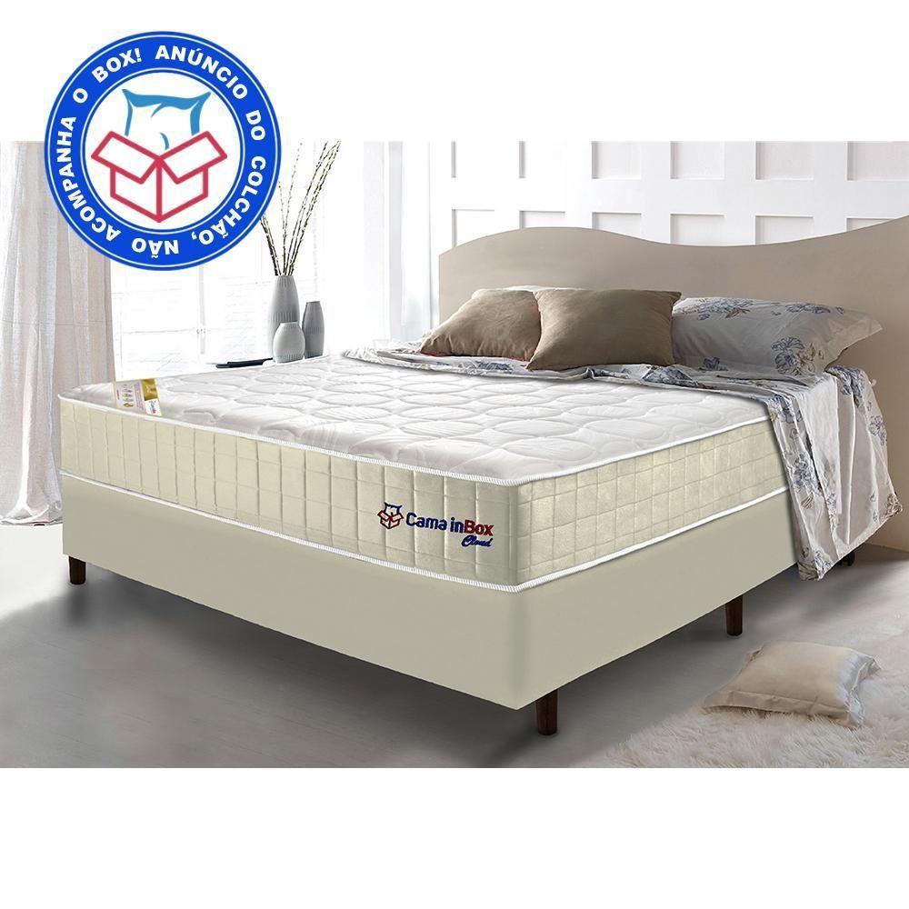 Colchão Casal Com Molas Ensacadas Cama Inbox Cloud Bege 138x188x28 - 5
