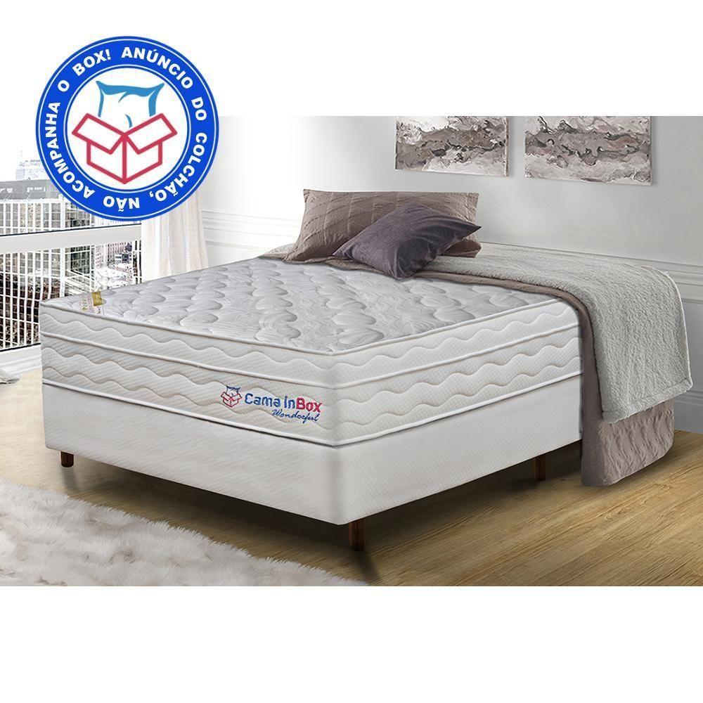 Colchão Casal Com Molas Ensacadas Cama Inbox Wonderful Branco 138x188x32 - 5
