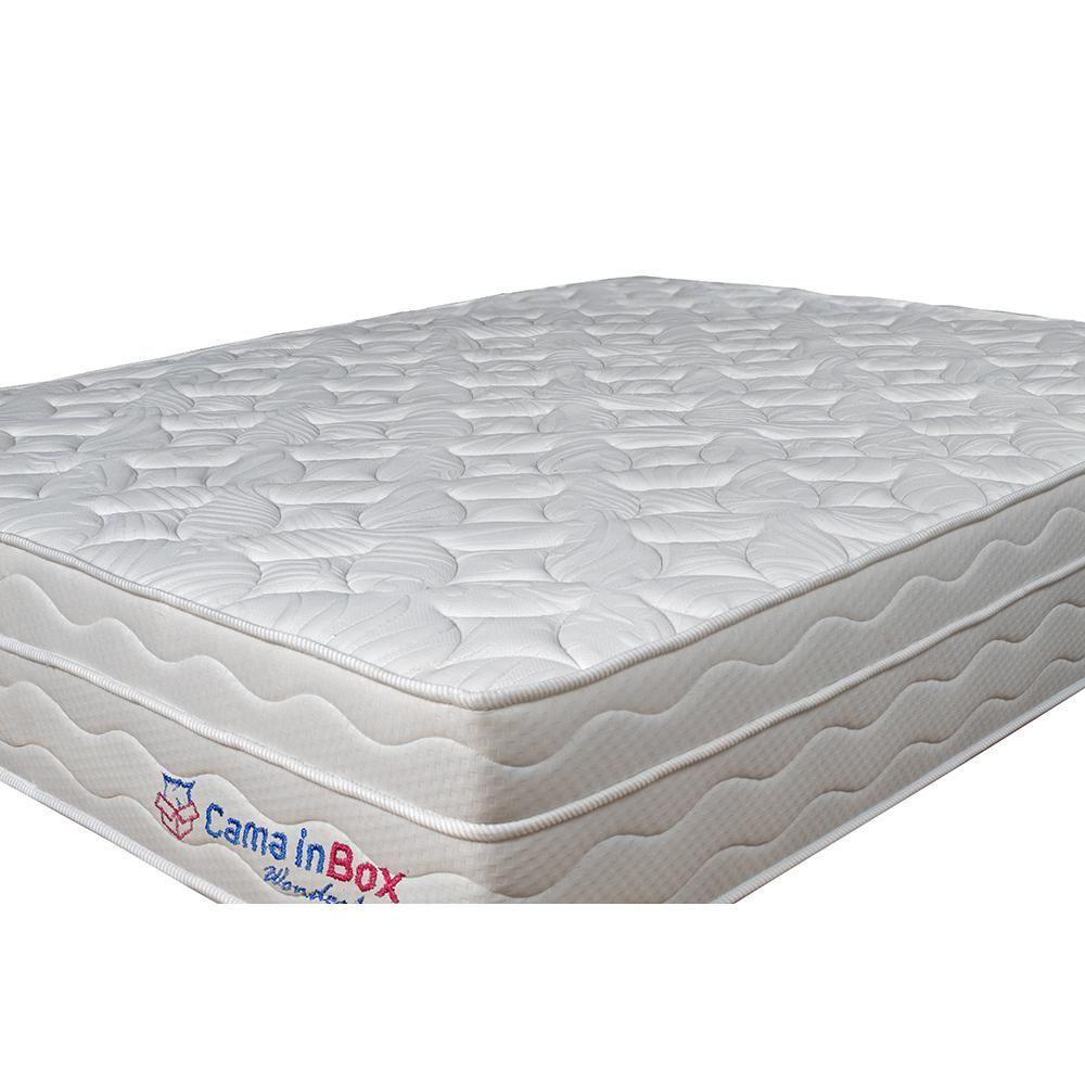 Colchão King Com Molas Ensacadas Cama Inbox Wonderful Branco 193x203x32 - 2