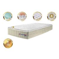 Colchão Solteiro Com Molas Ensacadas Cama Inbox Cloud Bege 88x188x28 - 7