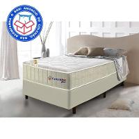 Colchão Solteiro Com Molas Ensacadas Cama Inbox Cloud Bege 88x188x28 - 11