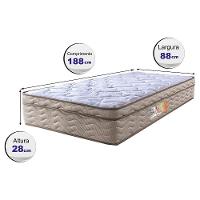 Colchão Solteiro Ortopédico 88x188x28 One Face Espuma D33 Dourado - 6