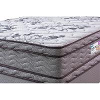 Cama Box King Colchão Ortopédico + Box 193x203x71 Double Face Espuma D45 Cinza