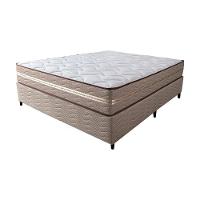 Cama Box Casal (colchão + Box) 138x188x60 De Molas Ensacadas Cama Inbox Smart Gold Bege - 5