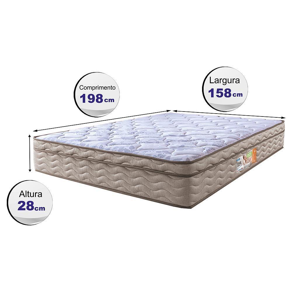 Colchão Queen Ortopédico 158x198x28 One Face Espuma D33 Dourado - 6