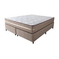 Cama Box Queen (colchão + Box) 158x198x60 De Molas Ensacadas Cama Inbox Smart Gold Bege - 3