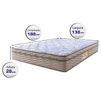 Colchão Casal Ortopédico 138x188x28 One Face Espuma D33 Dourado - 6