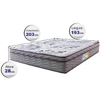 Colchão King Ortopédico 193x203x28 One Face Espuma D45 Cinza - 6