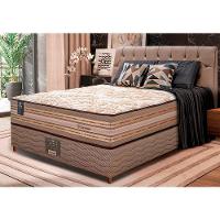 Cama Box Casal Colchão Pillow In + Box 138x188x72 Molas Ensacadas Cama Inbox Duo Linem Bege - 1